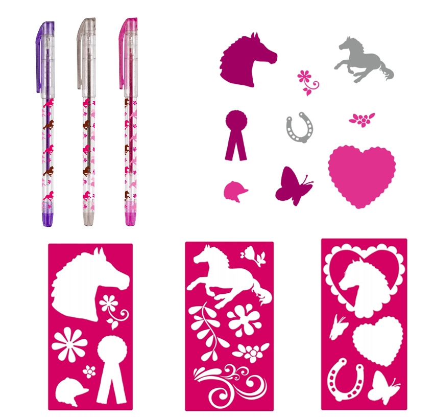 Kit Stylos Création Tattoos Cheval