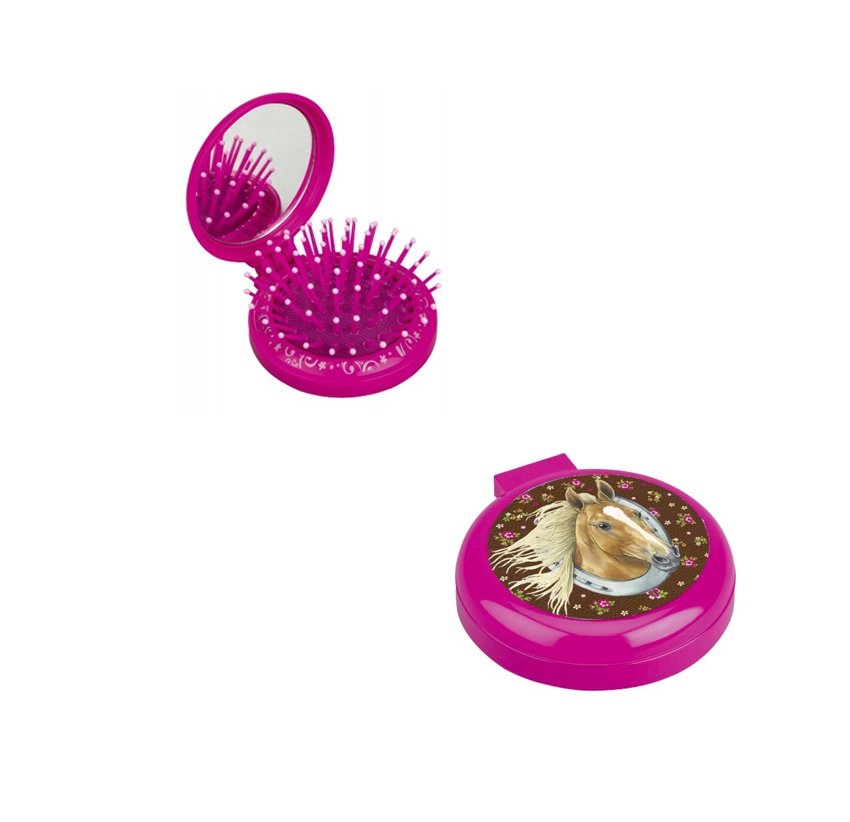 Brosse Pliante Avec Miroir Cheval