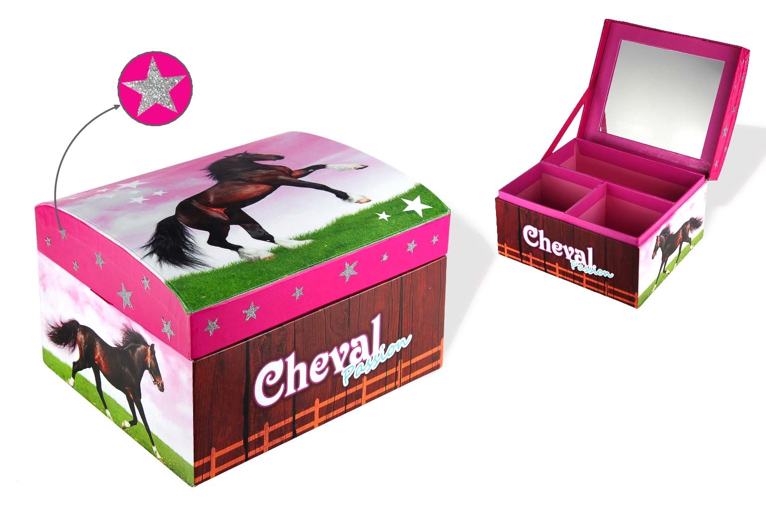 Boîte à Bijoux Cheval Grand Modèle