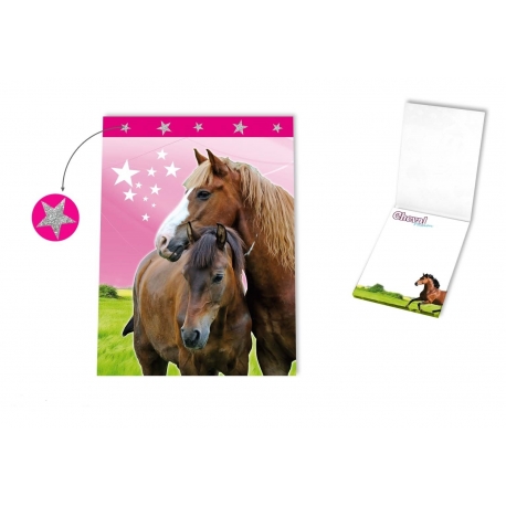 Carnet Bloc Notes Cheval Passion