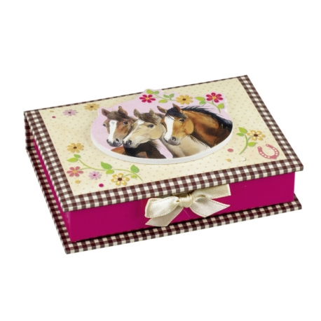 Coffret de Papiers Mémo Cheval