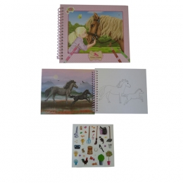 Horses Dreams: Album De Coloriage + Stickers Cheval
