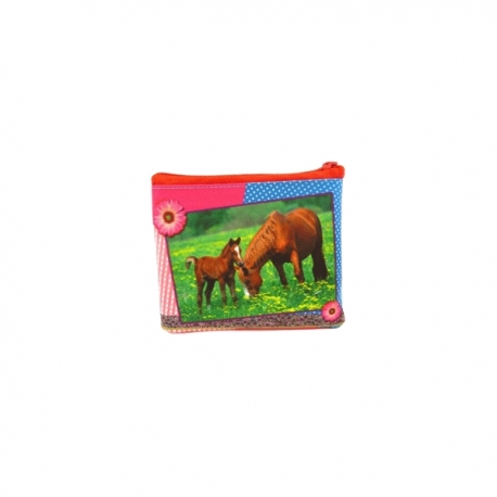 Porte-monnaie enfant motif cheval