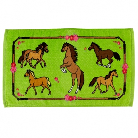 Serviette de toilette cheval