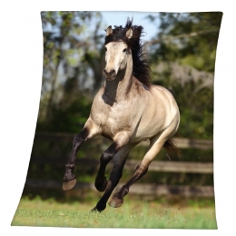 Couverture Polaire Cheval Au Galop