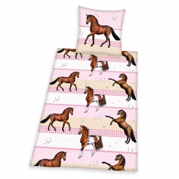 Housse De Couette Rose Cheval