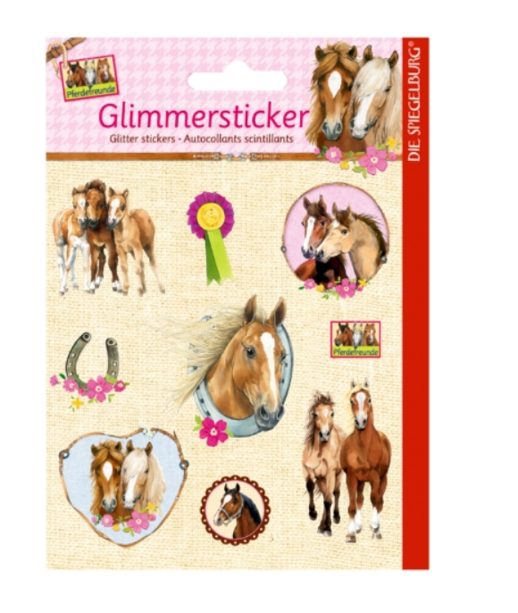 Stickers Autocollants Cheval Scintillants