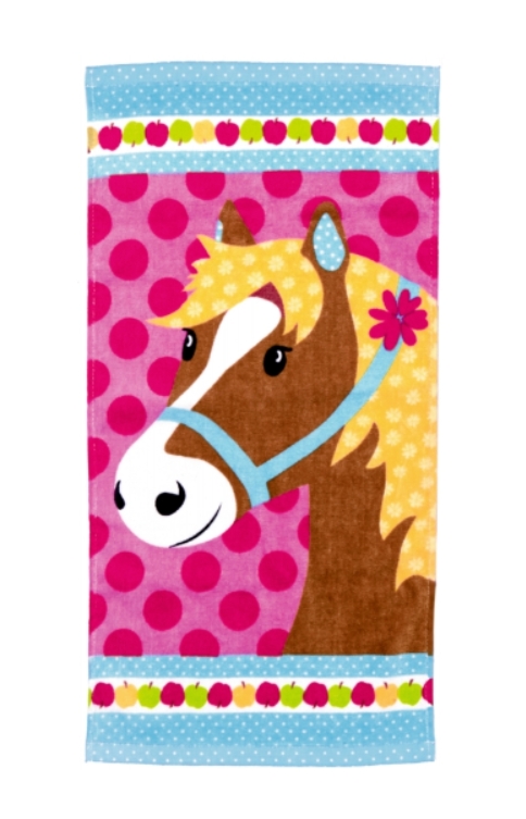 Serviette de toilette cheval Poney Club