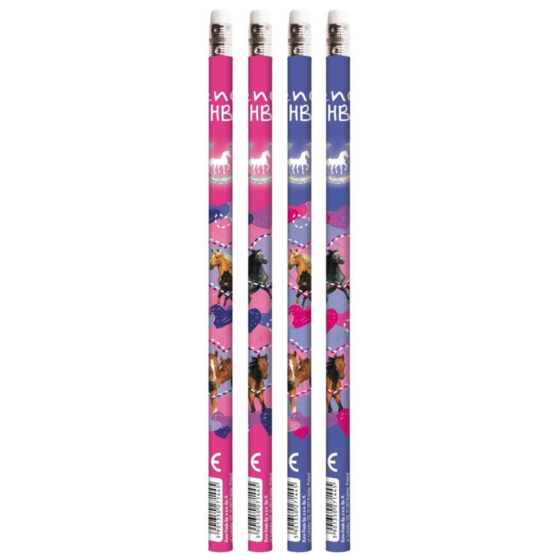 Set De 4 Crayons à Papier Cheval HB