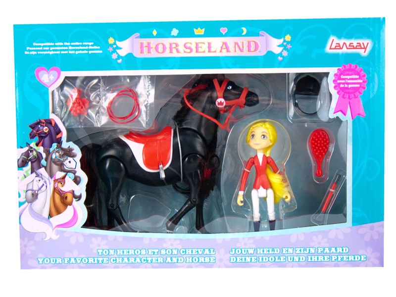 Horseland: Sarah Et Son Cheval Articulé Scarlet