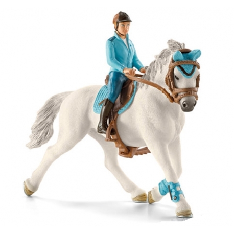 Cavalière De Compétition Schleich Et Son Cheval