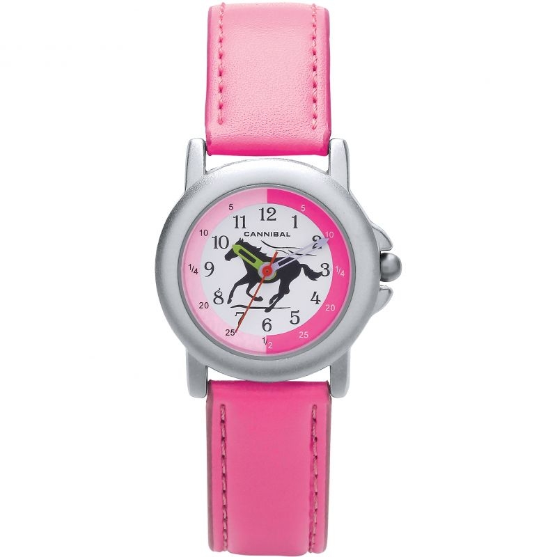 Montre Pédagogique Cheval Rose