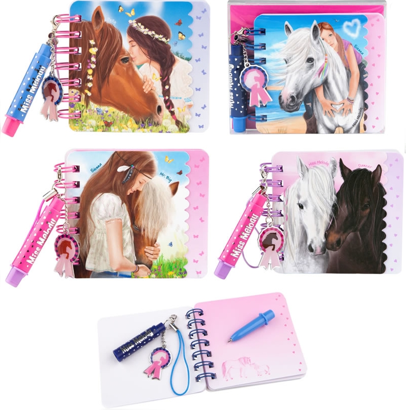 Mini carnet Avec Stylo Cheval Miss Mélody