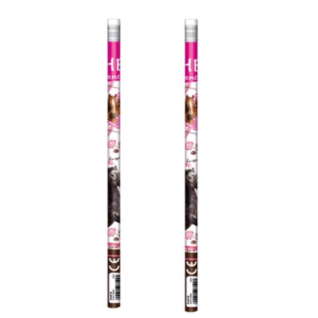 Lot De 2 Crayons à Papier Cheval HB Avec Gomme