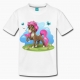 Tee shirt Blanc Poney