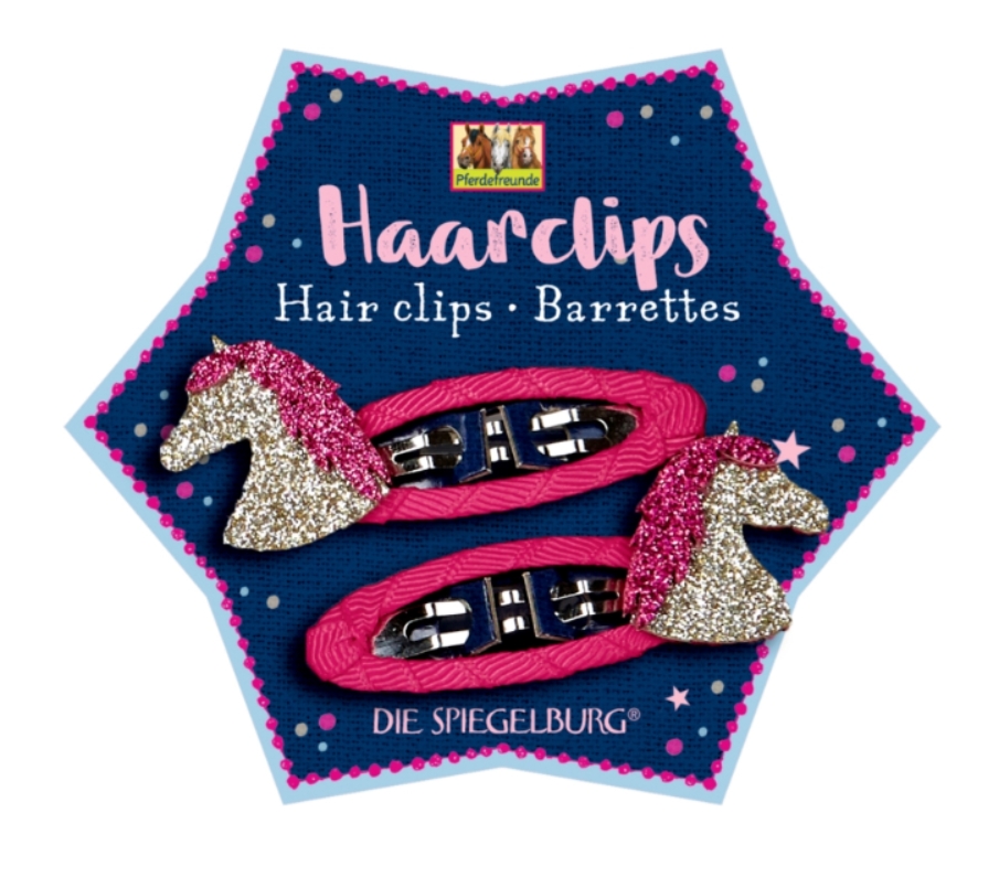 Barrettes Cheval à paillettes