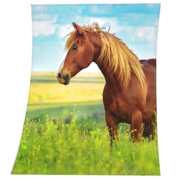 Couverture Polaire Cheval Au Pré