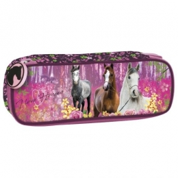 Trousse Cheval Rose Décor De Fleurs