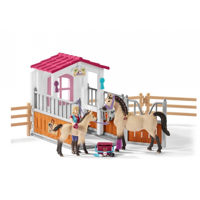 Set Box Chevaux Arabes Et Soigneuse Schleich