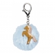Porte-Clés Cheval Scintillant Avec Pompon
