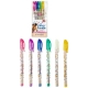 Set De 6 Stylos Gel Pailletés Cheval