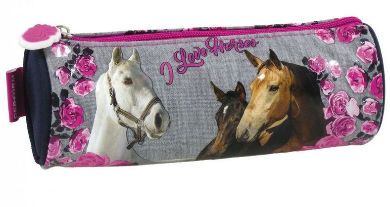 Trousse Ronde Cheval I Love Horses