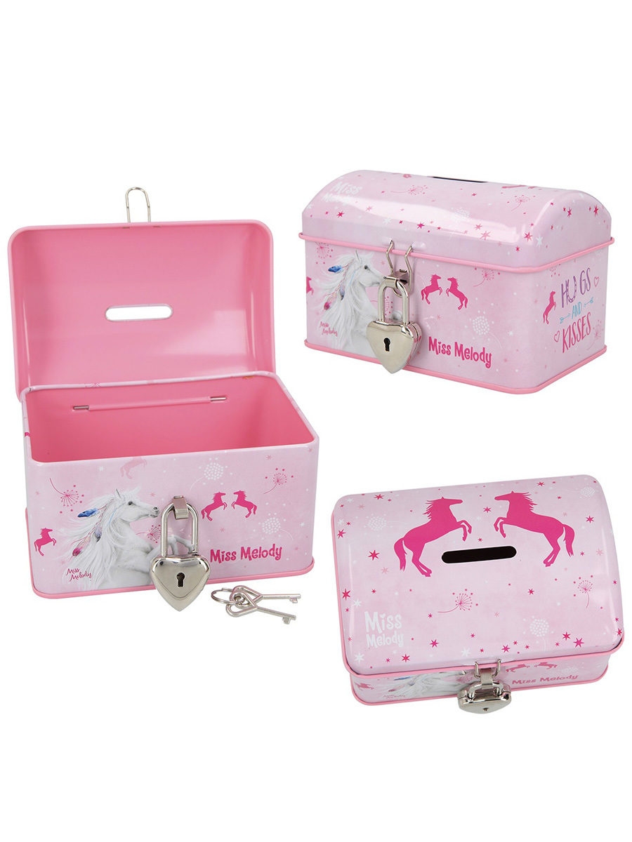 Tirelire Rose Cheval Miss Mélody