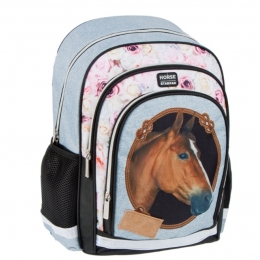 Sac à Dos Cheval Marron 3 Compartiments