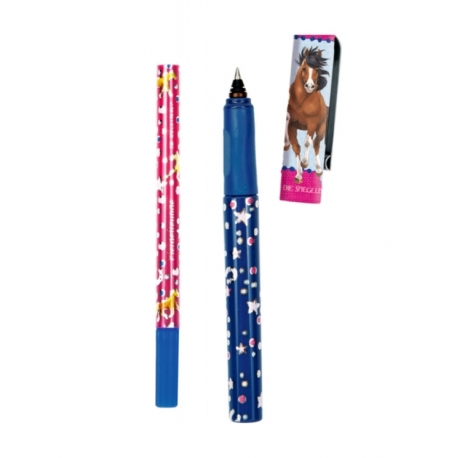 Parure Stylo Roller + Effaceur Cheval