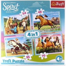 Puzzle Chevaux Spirit 4 en 1