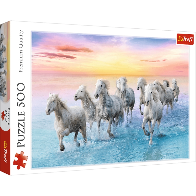 Puzzle chevaux Dans La Mer 500 pièces