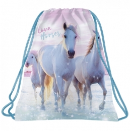 Sac De Sport Chevaux Dans La Mer