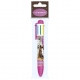 Stylo 6 Couleurs Rose Couple De Chevaux