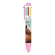 Stylo 6 Couleurs Cheval Marron