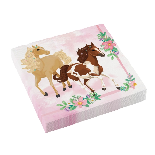 Serviette Anniversaire Love Cheval