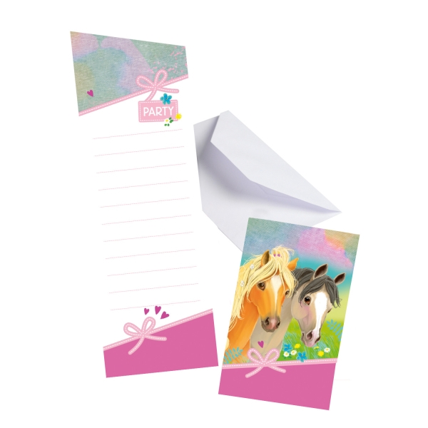 Cartes D'invitation Anniversaire Pretty Poney