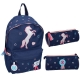 Set Scolaire Sac à Dos Cheval Ride + Trousse