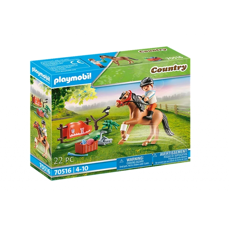 Figurine cavalière et cheval PLAYMOBIL : la boîte avec accessoires