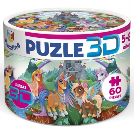Puzzle Lenticulaire 3D Licornes