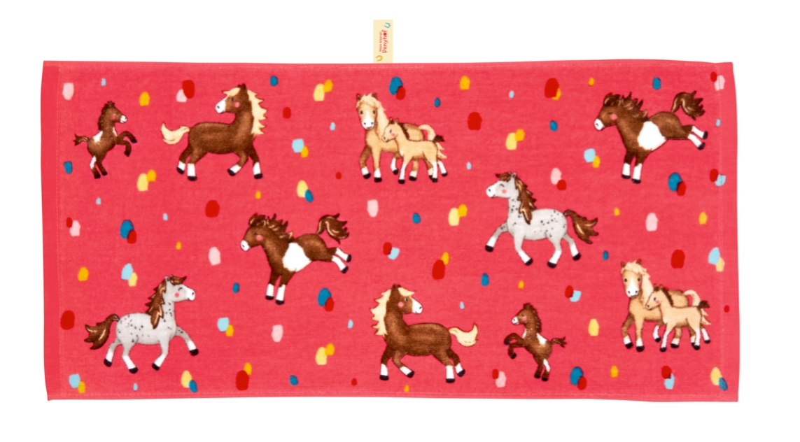 Serviette De Toilette Magique Rose Poney