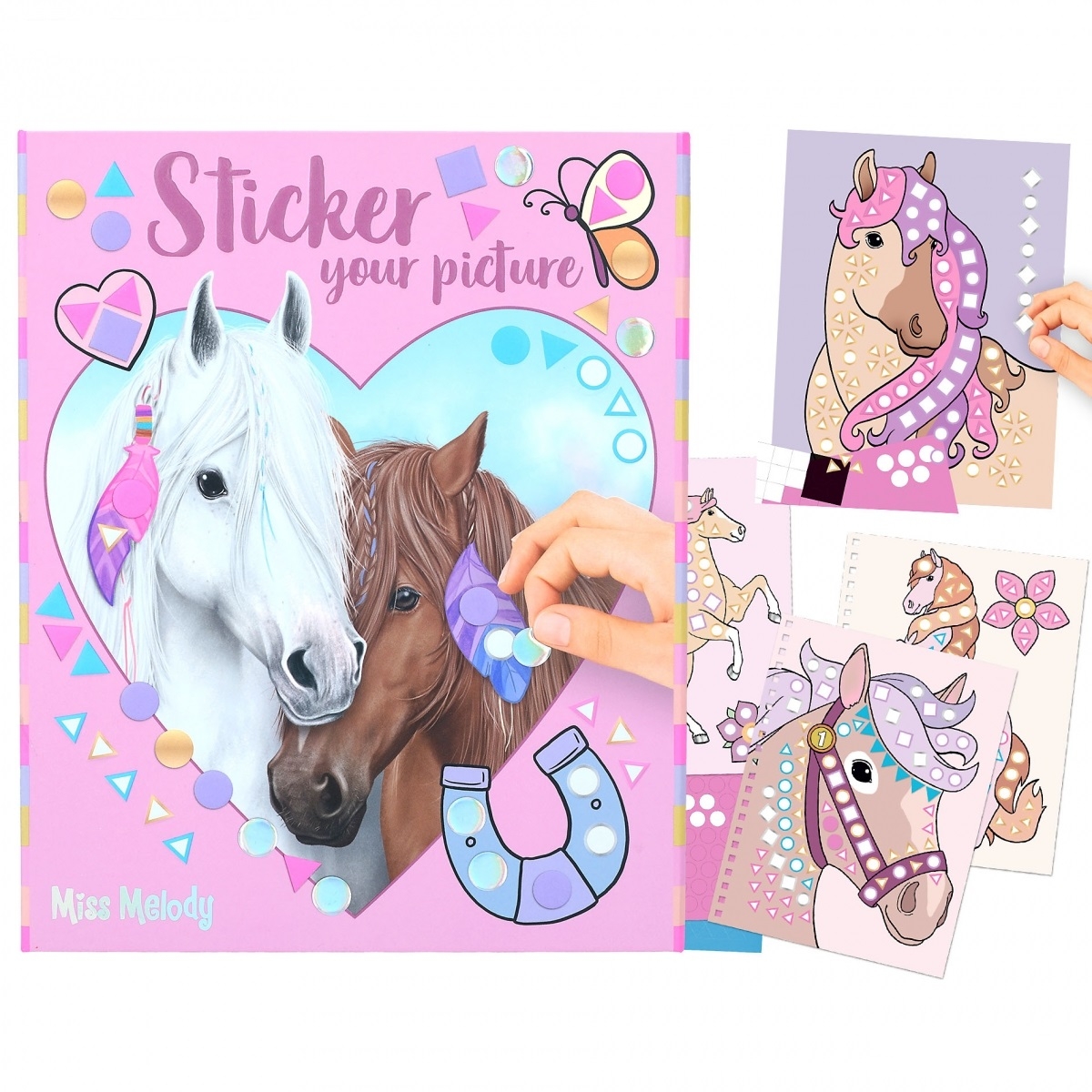 Carnet Créatif Stickers Cheval Miss Mélody