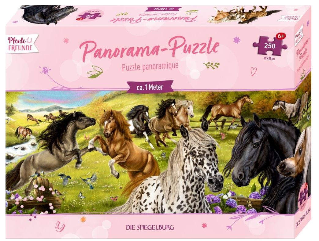 Puzzle Panoramique Chevaux