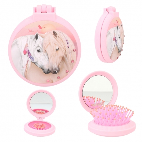 Brosse Pliante Cheval Avec Miroir Miss Mélody