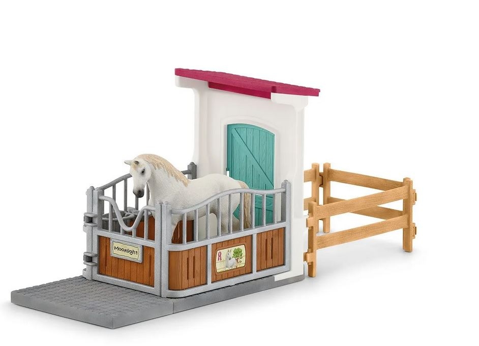 Box Avec Etalon Pure Sang Anglais Schleich