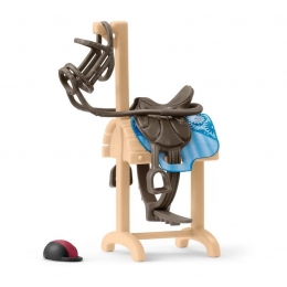 Chariot Porte Selle Et Brides Chevaux Schleich