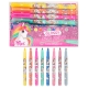 Set De 8 Feutres Métalliques Licorne