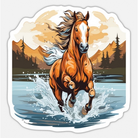 Stickers Cheval 10 cm Paradis Du Cheval