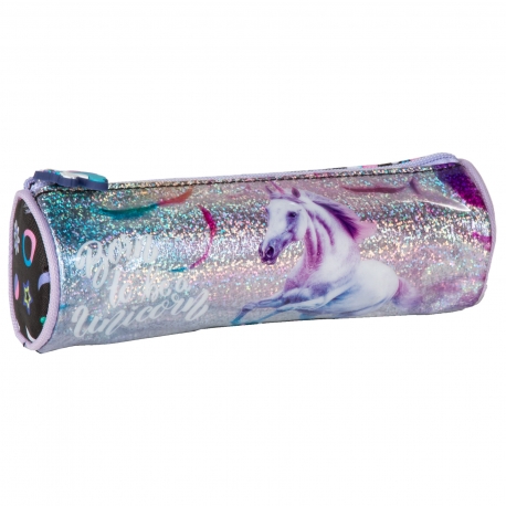 Trousse Ronde Rose Duo De Chevaux