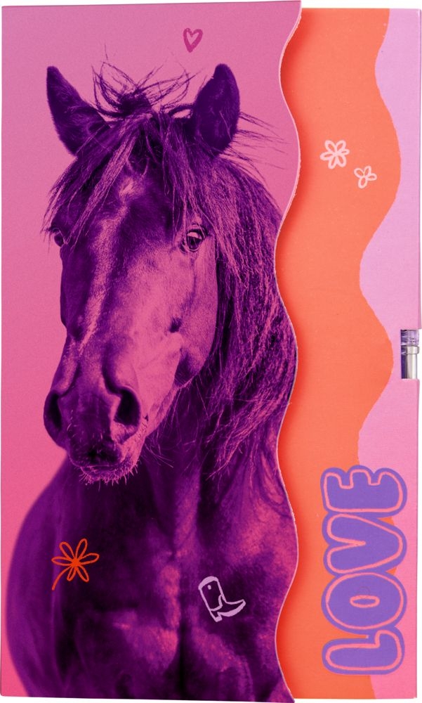 Post-it avec mini stylo gel Cheval