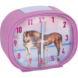 Réveil décoré de chevaux